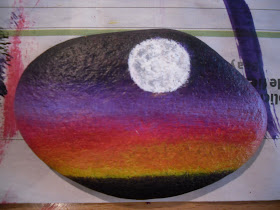 un color, una sensacion: Proyecto fin de curso: pintura sobre piedra