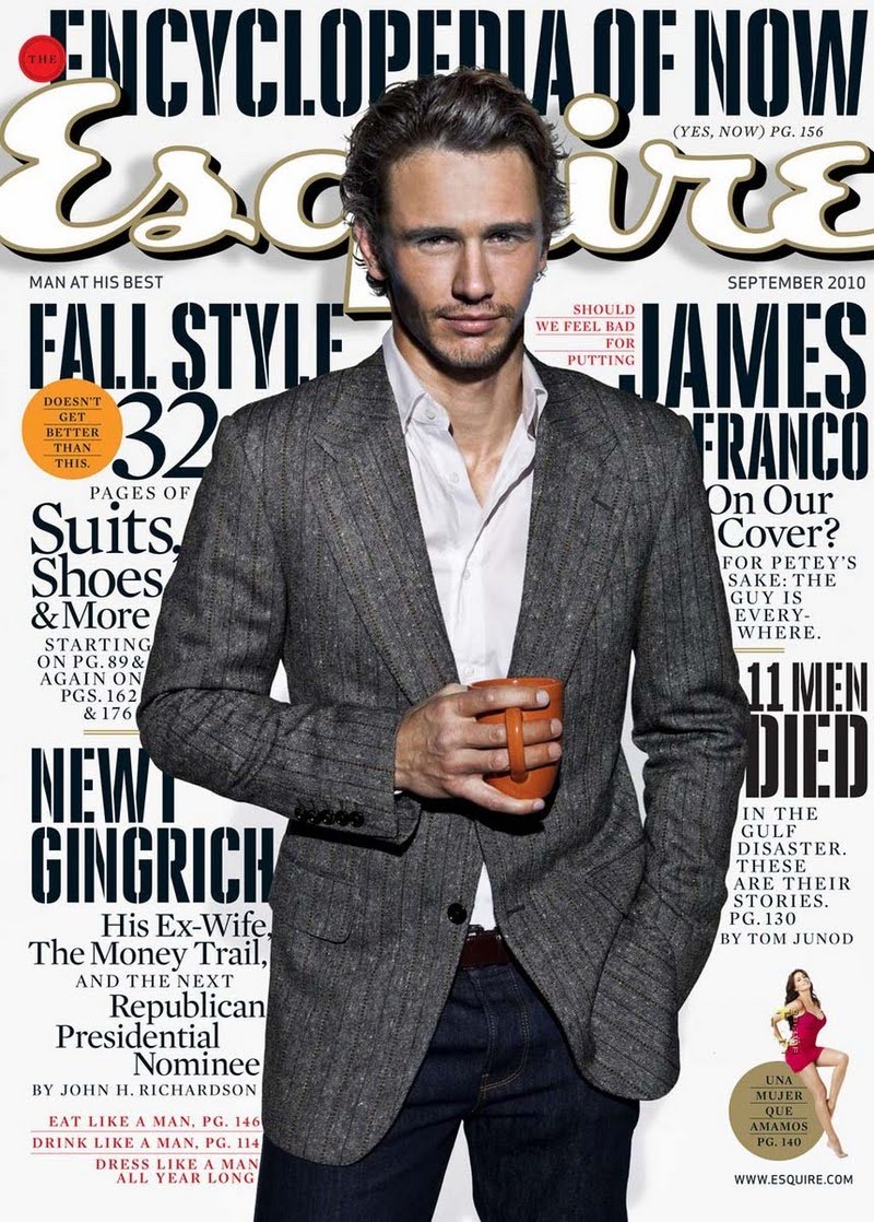 ALL IS RELATIVE: James Franco On The Cover Of Esquire Magazine