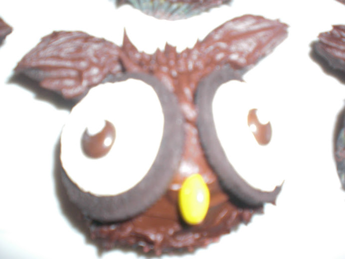 GF Owl Cupcakes