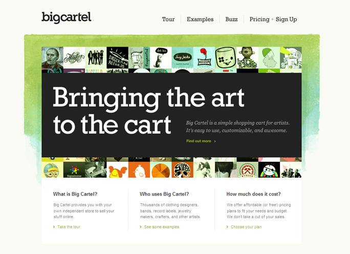 Setting Up Shop: Big Cartel- Is it for you?