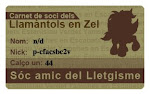 Carnet de soci dels Llamàntols en Zel