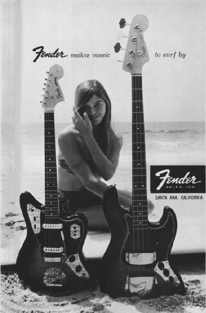 fender surf music publicité advertissement surfin estate blog surf culture