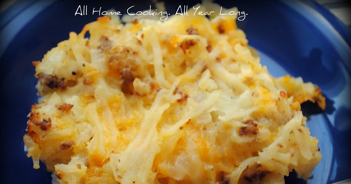 All Home Cooking: Weight Watchers Style: Hash Brown Casserole