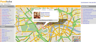 Food Tube Map London UK