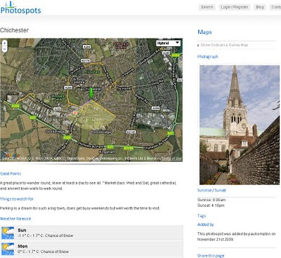 Photospots.co.uk Google Map