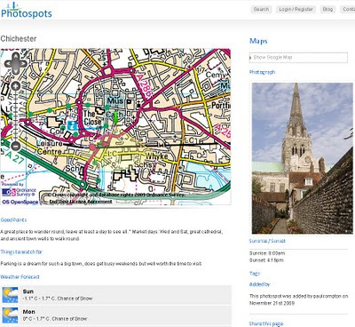 Photospots.co.uk OS Map