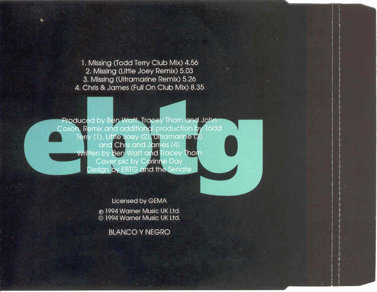 Everything But The Girl Missing Todd Terry Remix