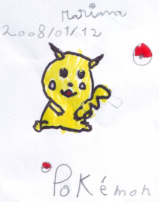 Manas e Desenhos: Desenho do Pikachu (ピカチュウ)