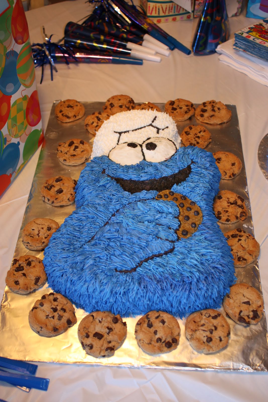 Have Your Cake Eat It TOO Cookie Monster Cake And HUGE Smash 