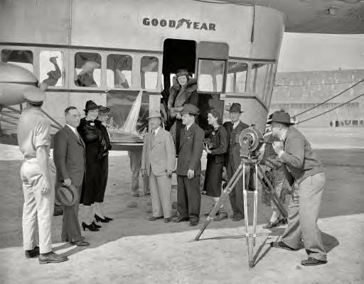 April 13, 1938. Washington, D.C. Goodyear Blimp, Golden Gate