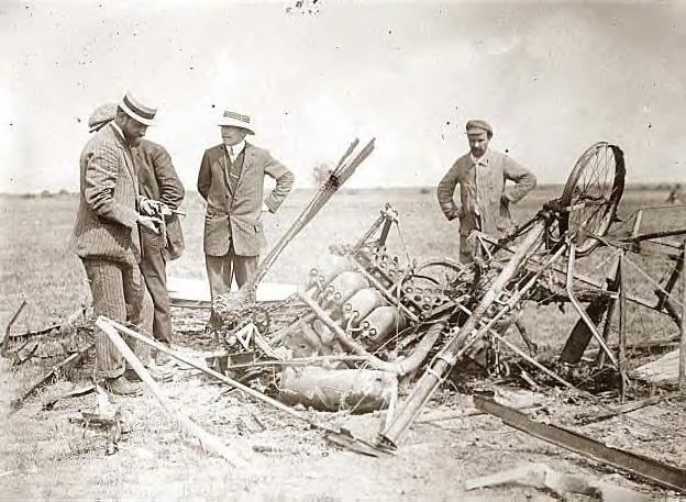 Bleriot airplane crash site at Reims