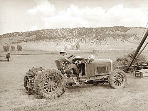 Tractor made from old Lincoln, Ouray Cty. Col., 1940