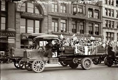 Orphans going to Coney Island (Luna Park). June 7, 1911
