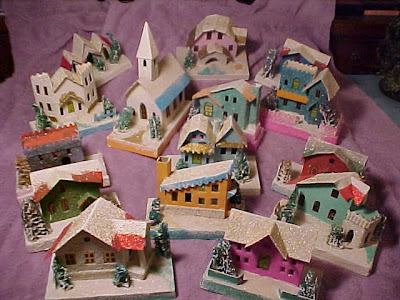 Memories of a Childhood Christmas: Cardboard Christmas Villages