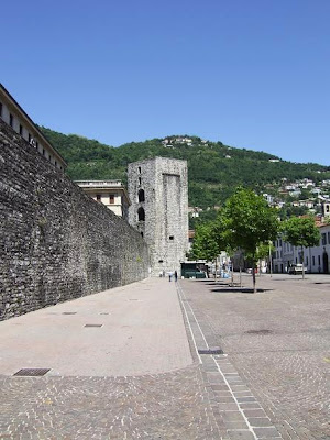 medieval wall and San Vitale tower