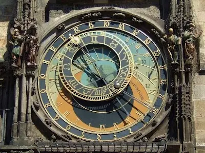 astronomical dial of Astronomical Clock in Prague
