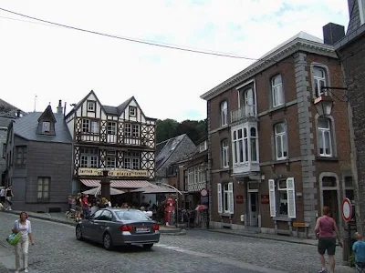 view of streets in Durbuy, Belgium