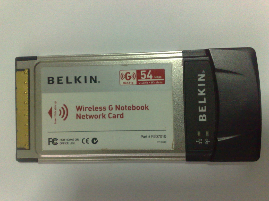 GIS 034 BELKIN Wireless G Notebook Network Card