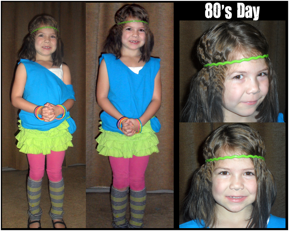 Butterflygirlms Rambles On: Crazy Hair & 80s Dress Up Day