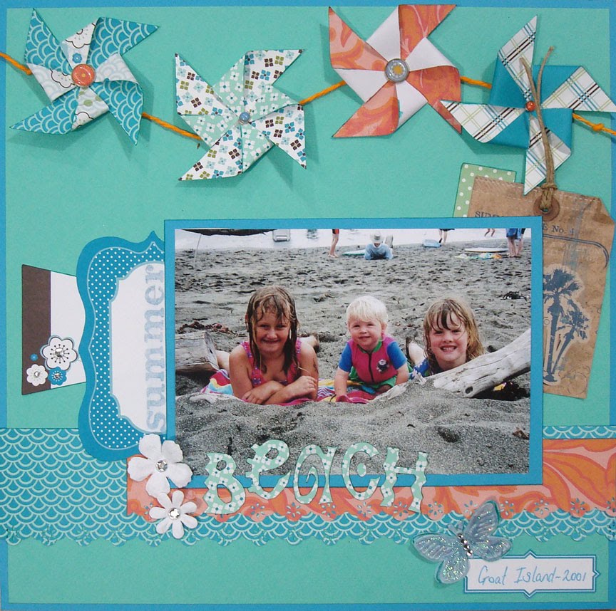 NZ Scrapbook NewZ Scrapbooking Techniques with Tracy Beach Pinwheels