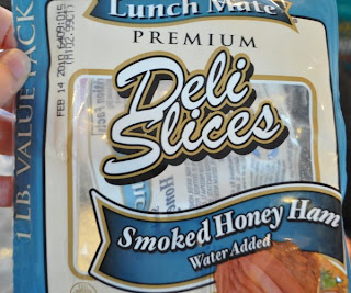 Deli sliced ham package