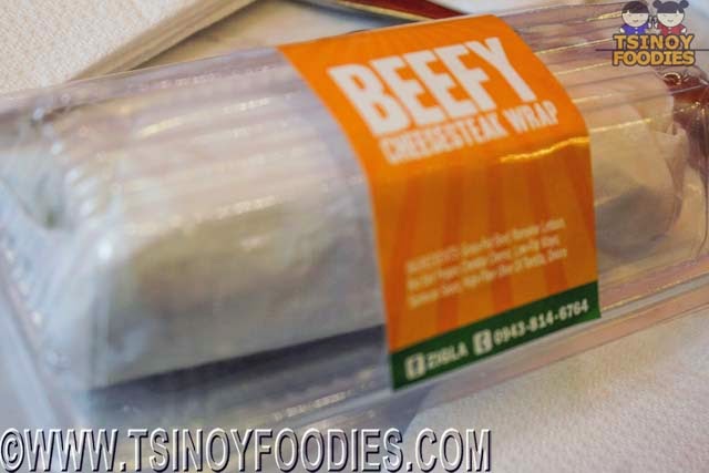 beef cheesesteak wrap