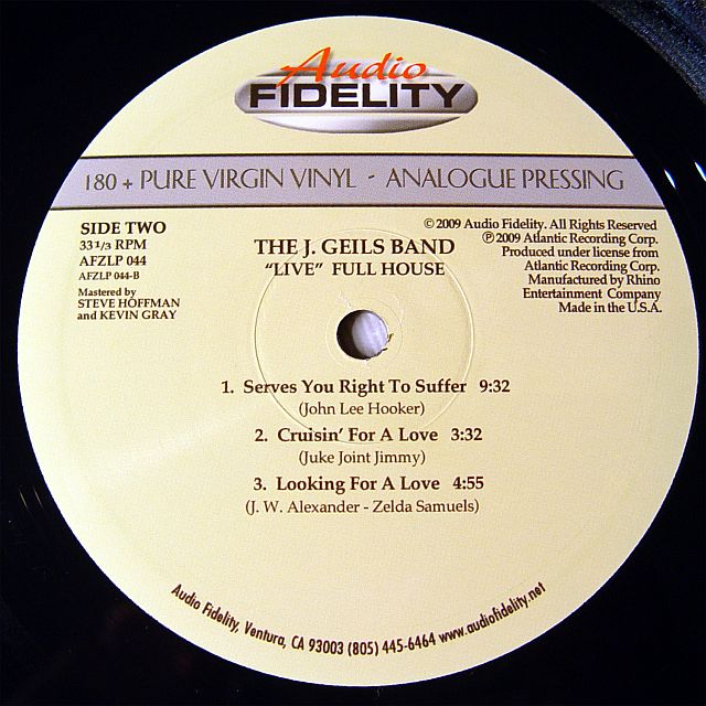 White Trash Soul The J Geils Band Live Full House Atlantic 1972 