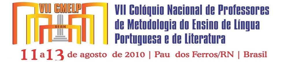 VII CMELP - VII Colóquio Nacional de Professores de Metodologia do Ensino de Língua Portug