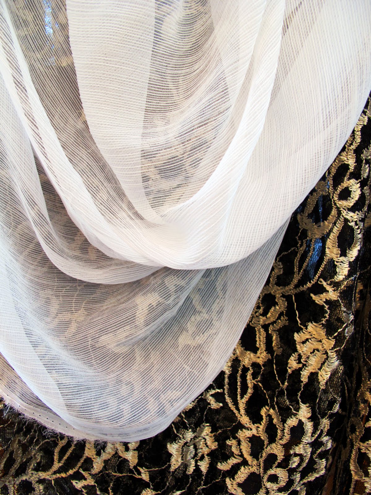 FdA Fashion 2nd Year Fabric layers experiments