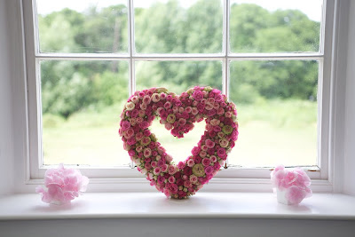 rose floral heart decoration