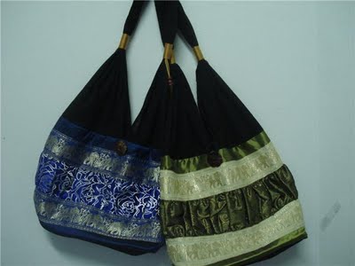 Thailand Handicraft Bags: Thailand Handicraft Cotton Bag - THCB002