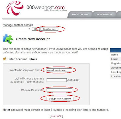 cara setup di hosting gratis 000webhost