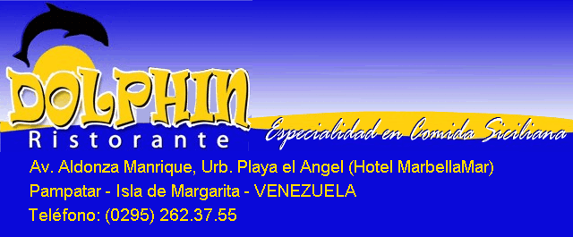 DOLPHIN: Restaurante italiano y pizzeria en Pampatar, Margarita, Venezuela, Sudamerica