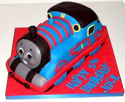 Thomas  Train Birthday Cake on Thomas The Train Themed Birthday Cake For Young Kids