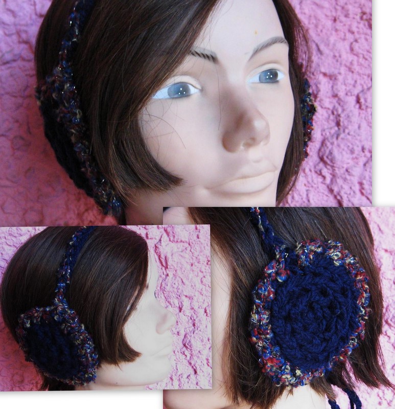 Sew Dandee My latest project Crocheted Ear Muffs!