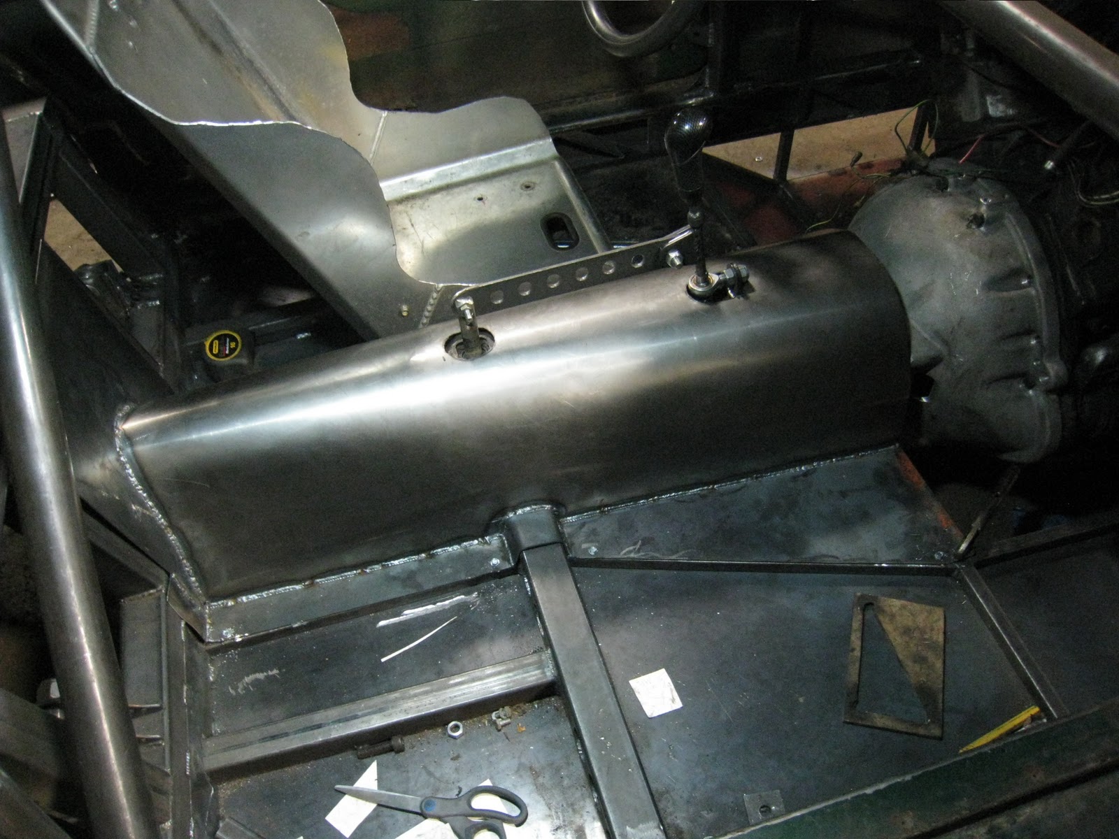 V8 Powered MGBGT Transmission tunnel in steel