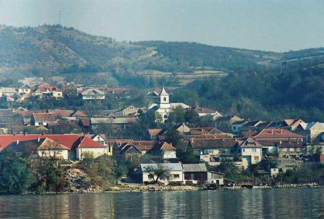 Coronini Villiage, Romania, on the Danube River