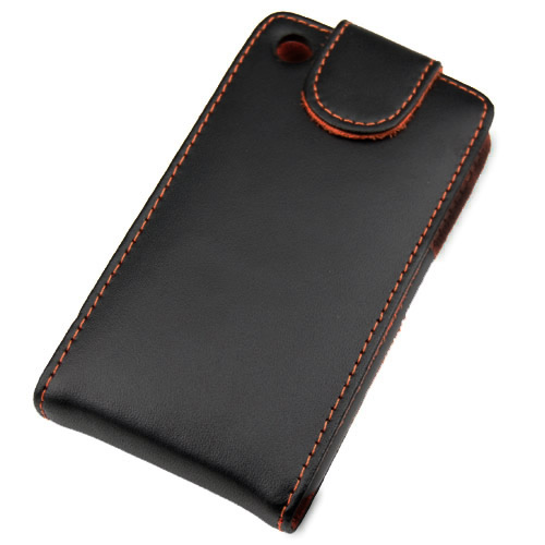 slim cool iphone black leather case