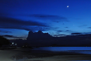 Moon and the Beach