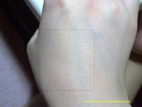 Dr. Jart Rejuvenating Blemish Base Silver Label hand swatch taken without flash