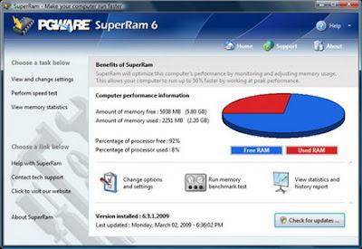 PGWare SuperRam 6.10.4.2010 - software gratis, serial number, crack, key, terlengkap
