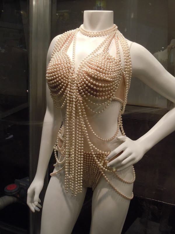 Christina Burlesque string pearl costume