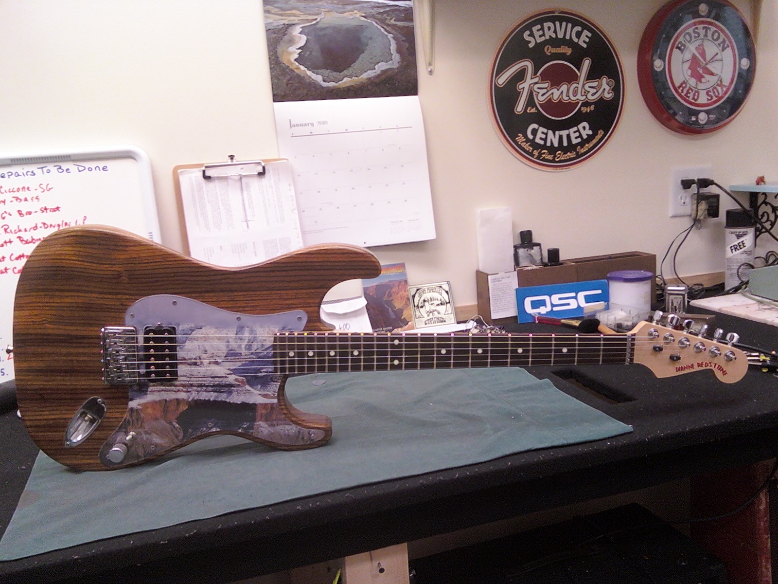 Fix Your Axe Grand Canyon on my Zebra Wood Strat