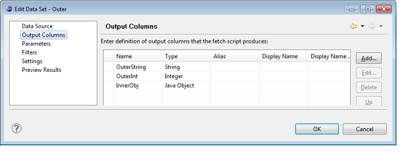 BIRT World: BIRT Java Object Data Type