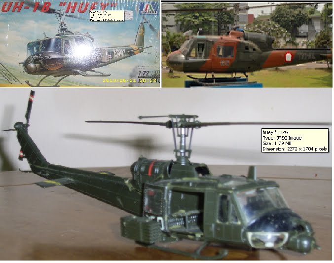 AIRPLANE SCALE MODELKIT Bell 204B