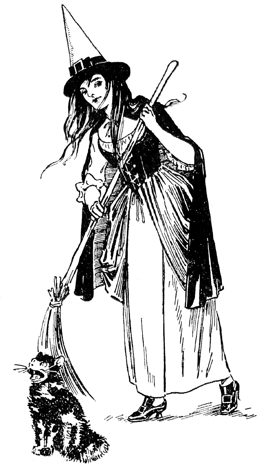vintage witch clipart - photo #8