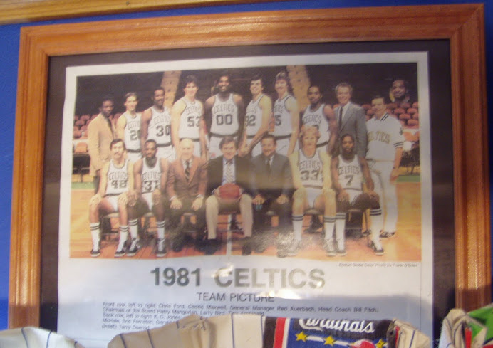 Larry Bird Celtics 1981 team pic