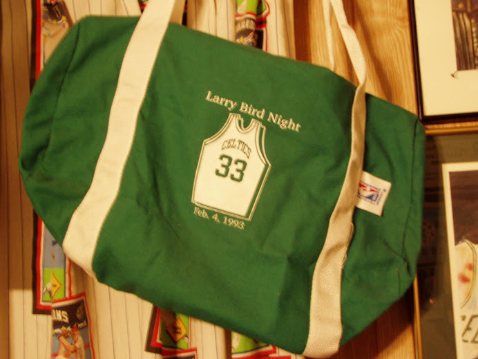 Larry Bird retirement night bag