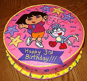 Dora The Explorer Birthday Cake | Dora The Explorer Birthday Cake Ideas ...