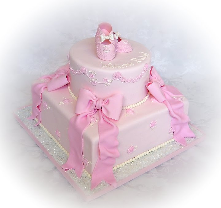 ... little girls are!!! And that's what a baby girl shower cake should be